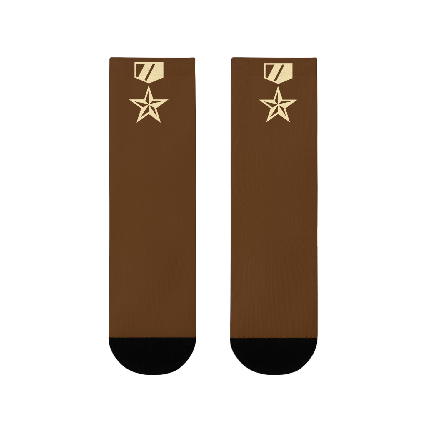 Commander Ratings Spice Brown Socks