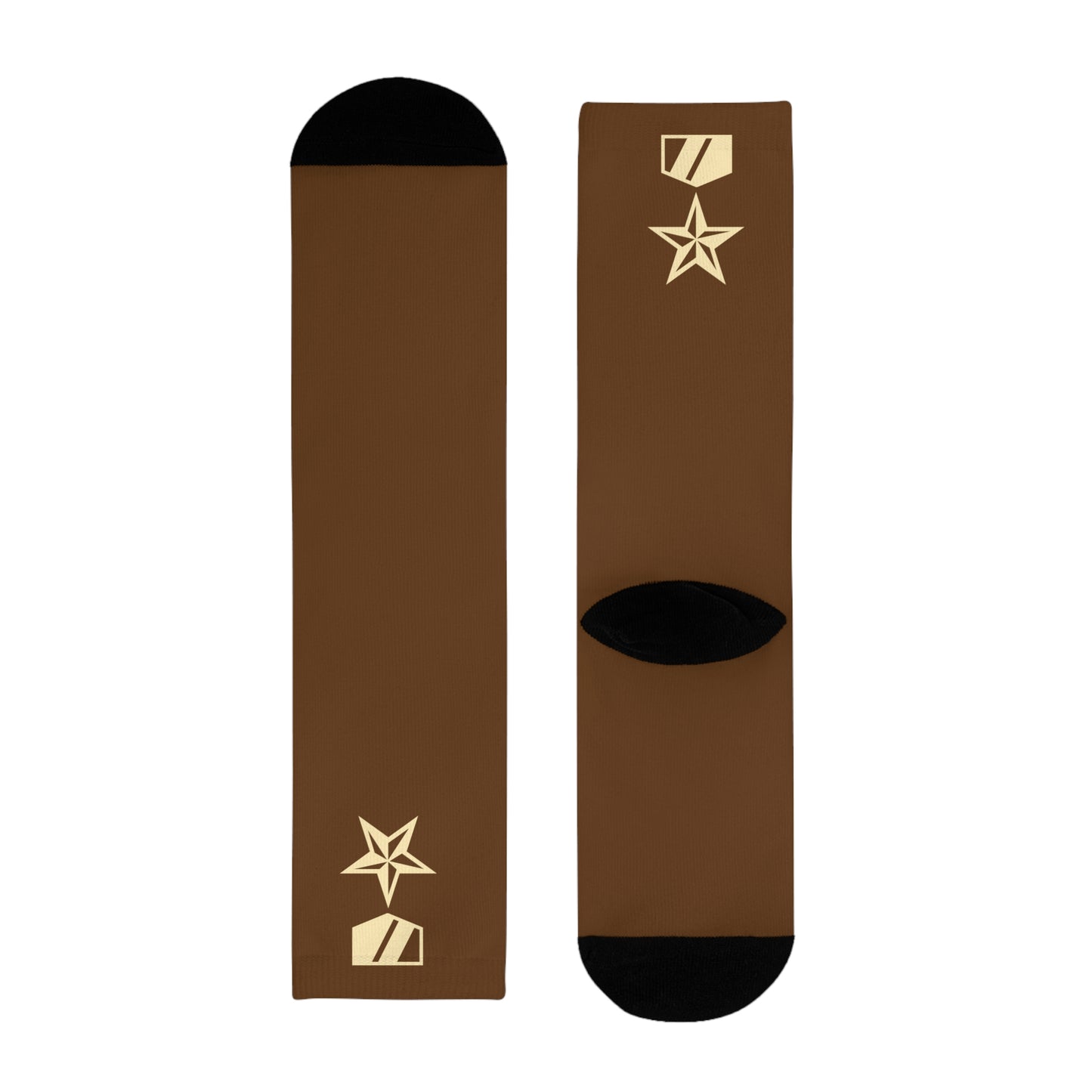 Commander Ratings Spice Brown Socks