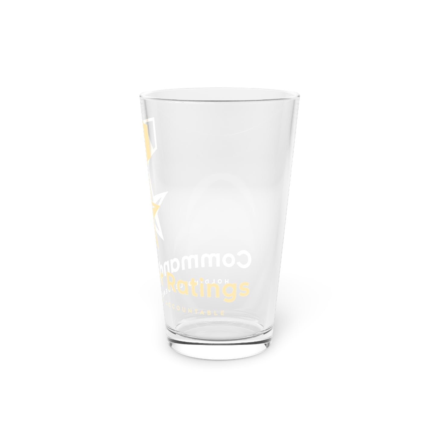 Commander Ratings 16oz Pint Glass