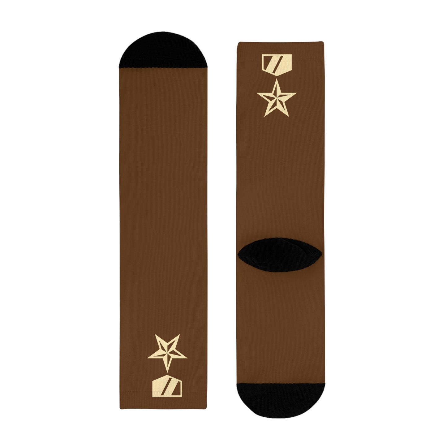 Commander Ratings Spice Brown Socks