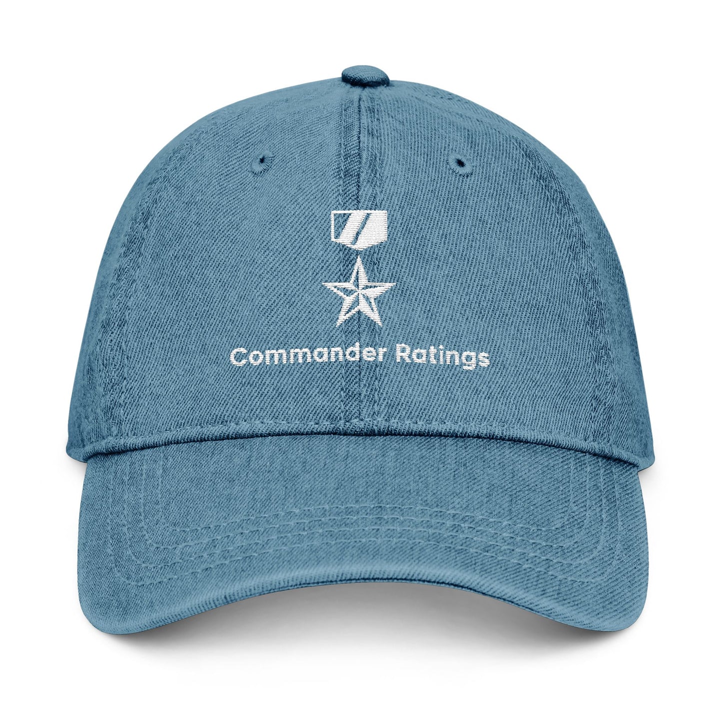 Commander Ratings Embroidered Denim Hat