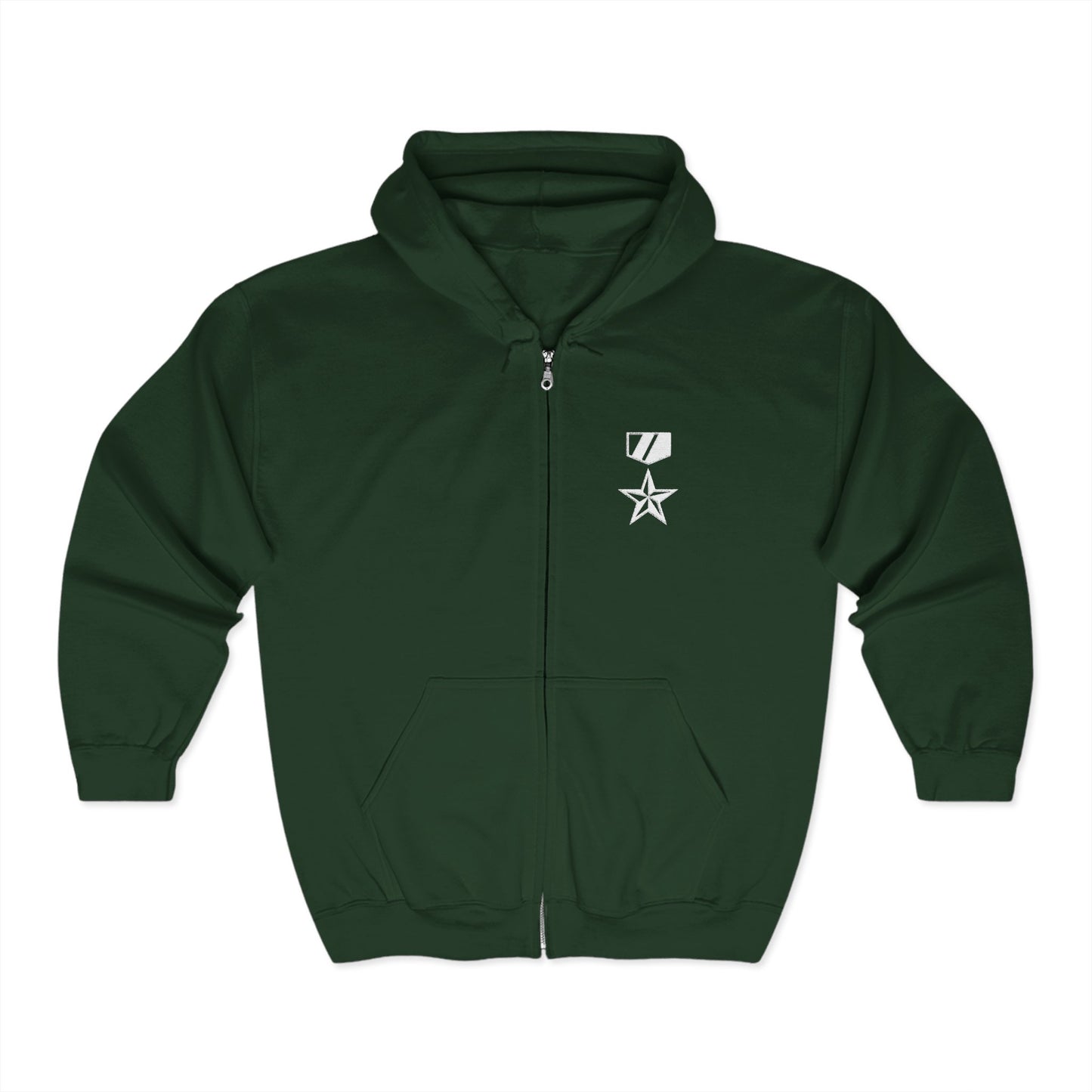 Commander Ratings Embroidered Zip Hoodie