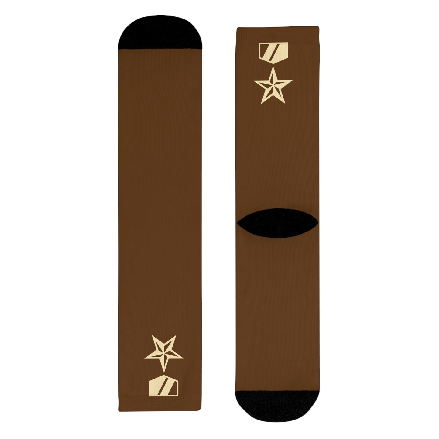 Commander Ratings Spice Brown Socks