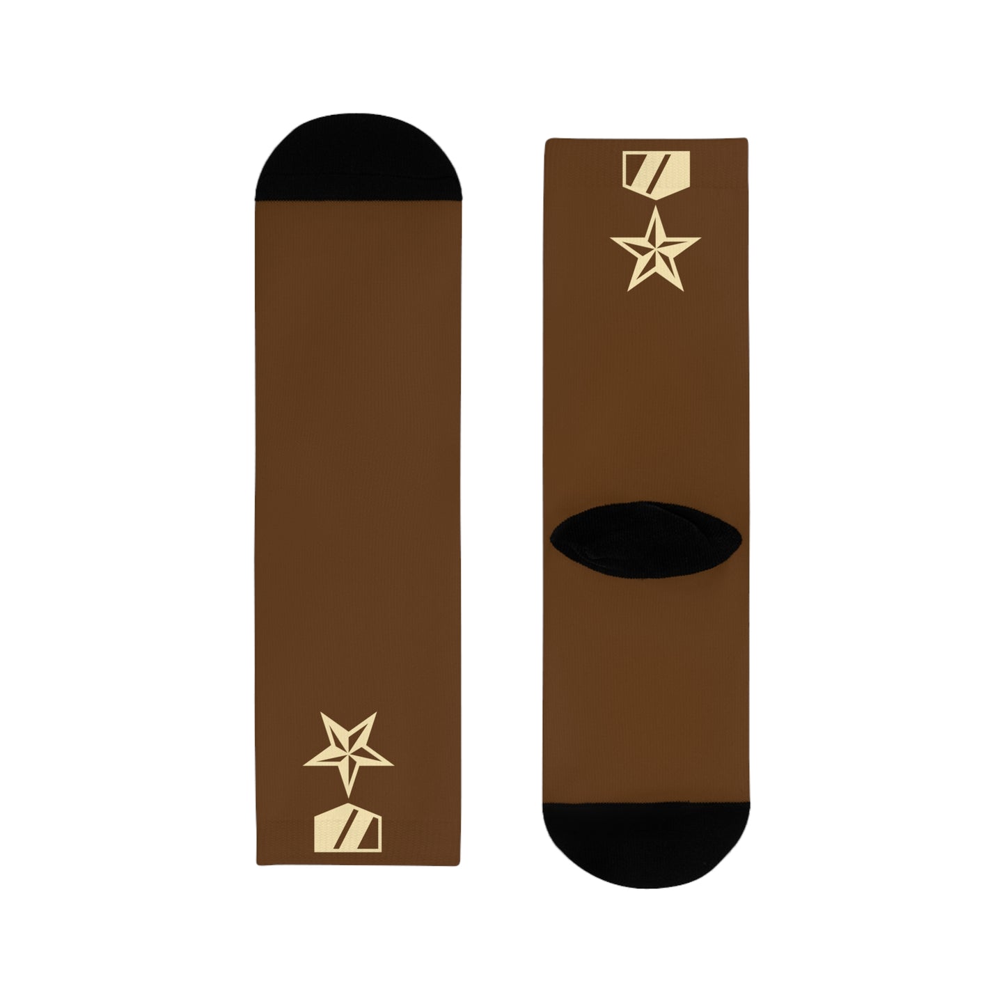 Commander Ratings Spice Brown Socks