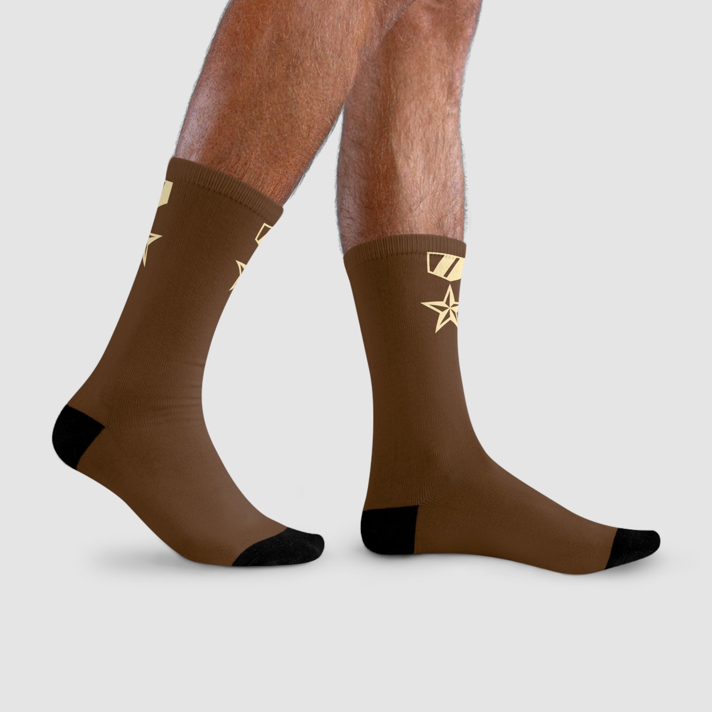 Commander Ratings Spice Brown Socks