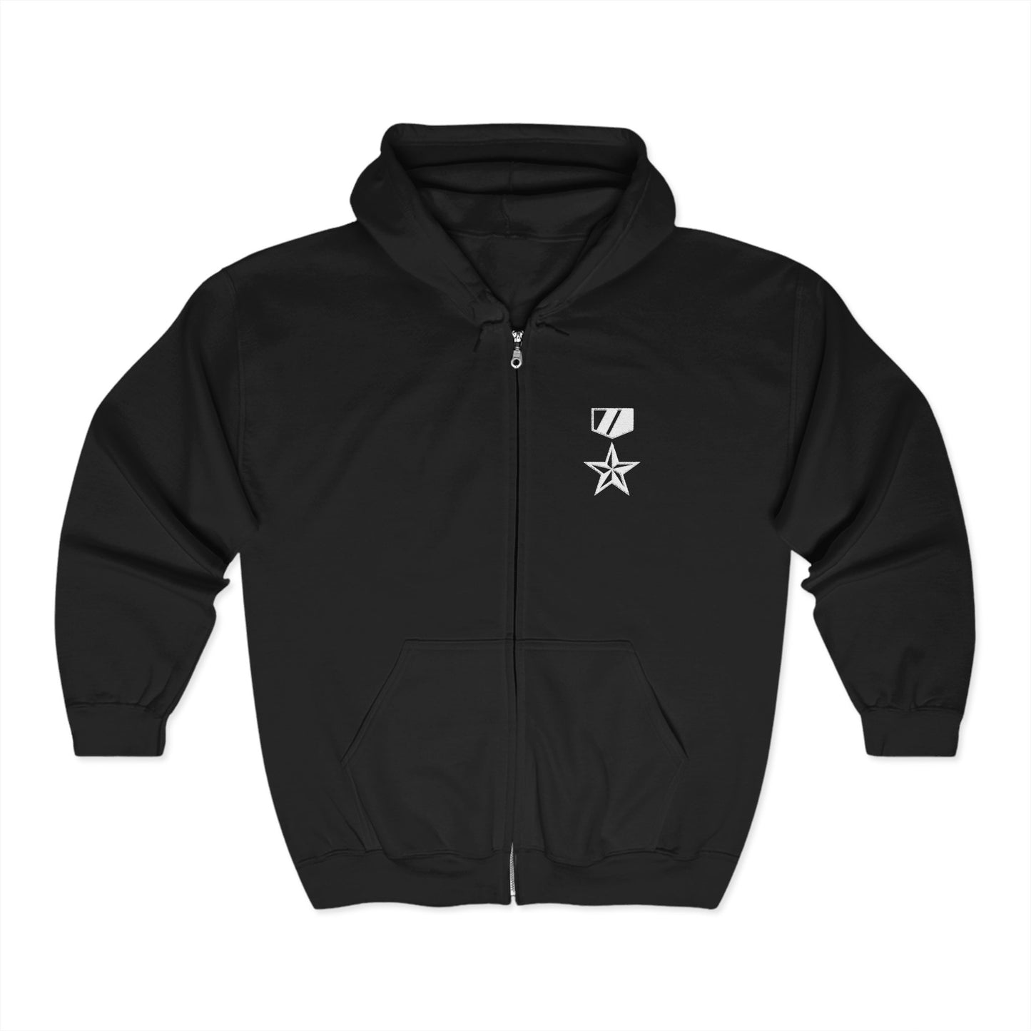 Commander Ratings Embroidered Zip Hoodie