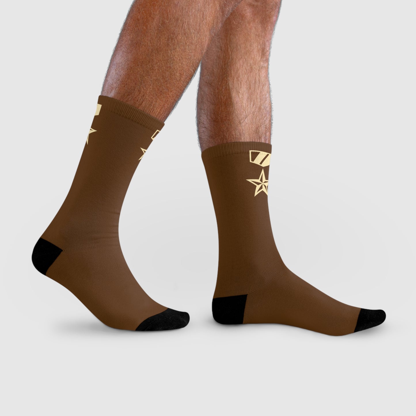 Commander Ratings Spice Brown Socks