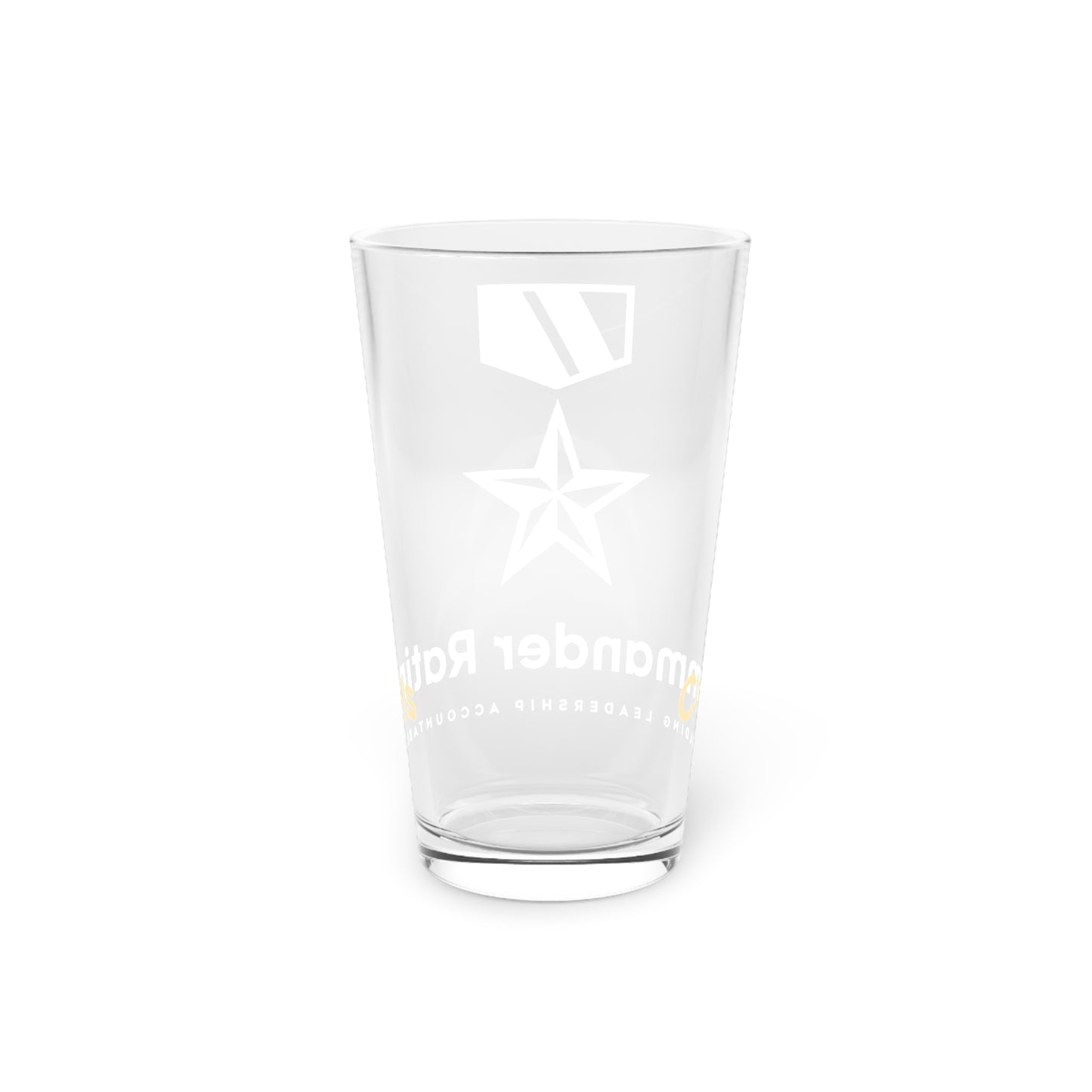 Commander Ratings 16oz Pint Glass