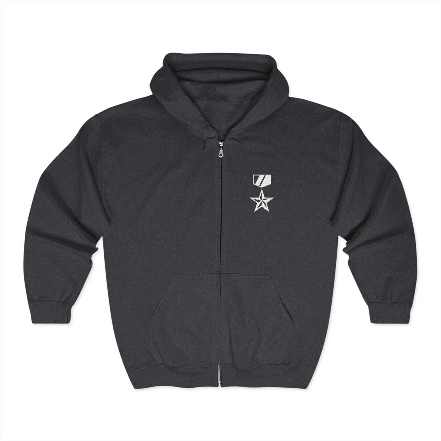 Commander Ratings Embroidered Zip Hoodie