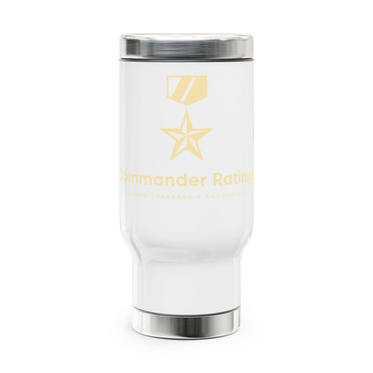 Commander Ratings Stainless Steel Travel Mug