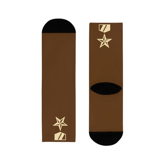 Commander Ratings Spice Brown Socks