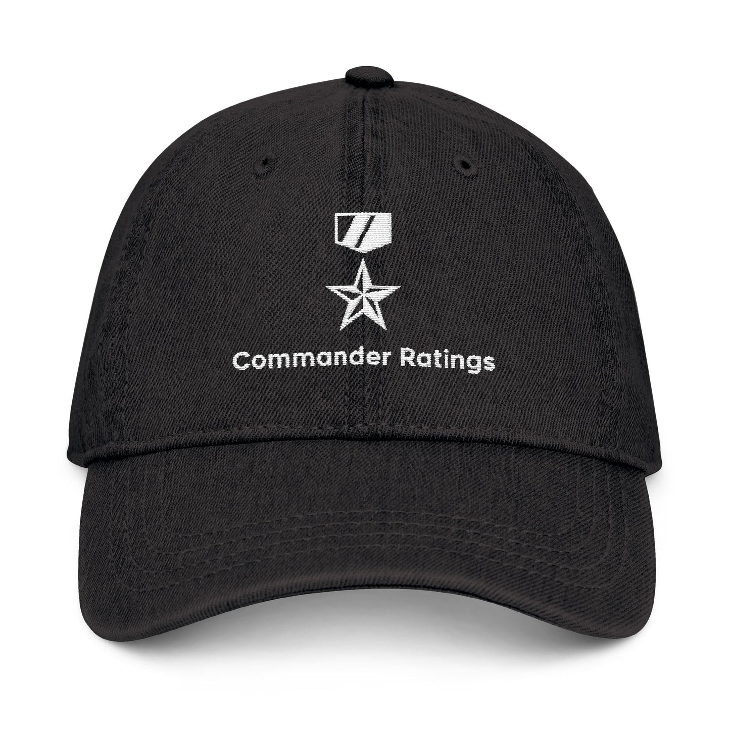 Commander Ratings Embroidered Denim Hat