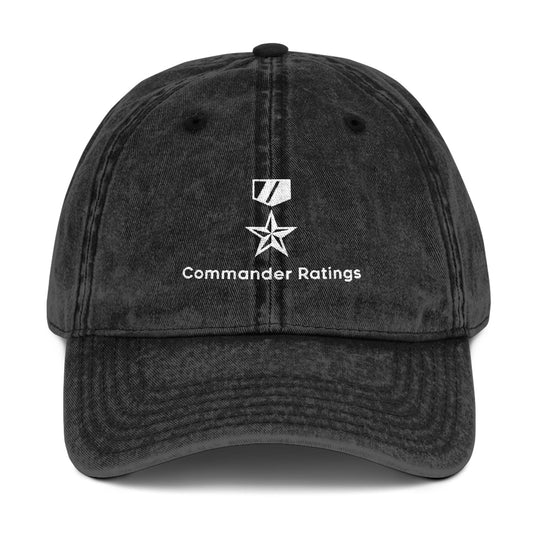 Commander Ratings Vintage Logo Embroidered Hat