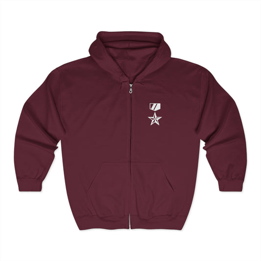 Commander Ratings Embroidered Zip Hoodie